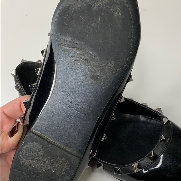Valentino Rockstud black flats 36 - women’s 6 (i) - Picture 8 of 10